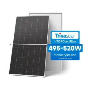 Trina Vertex Tier 1 Solar Panels 500W 510W 500 Watt Topcon Bifacial Photovoltaic Solar Module