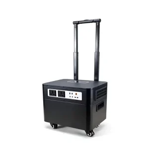Trolley Style Portable Power Station 3500W 3072Wh Solar Generator with Wheels and Pull Handle for Outdoor Camping and RV