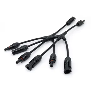 Type Y 1 in 3 Solar Extension Cable with 1000V 30A IP67 Waterproof Copper Solar Panel Male Female Connectors PV Cable