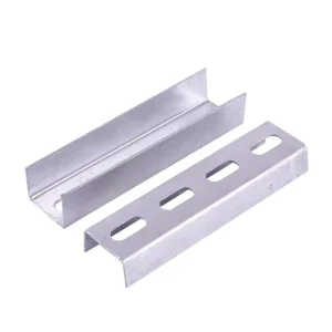 U shaped Mounting Accessory for Photovoltaic Solar Power Systems Steel Purlin Straight Connector Hot Dip Galvanized Extension