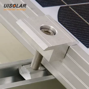 UISOLAR Solar Panels Brackets Aluminum Mid Clamps End Clamp Aluminum Clamps Solar Mounting System