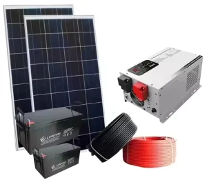 UN Off grid 5 20kW Solar Power System with Deep Cycle Lead Acid Battery Complete Pv Kit for Household