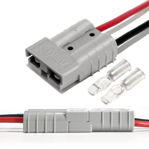 UPS Backup Battery Connector 50A 600V 2 Pole Quick Plug for Power Module DC Harness Repair