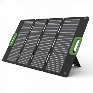 USB-C Outdoor Camping Solar Panel Kit 100W Folding ETFE 24% Efficiency Black Gear Bag Charger 3.5kg 17.1V