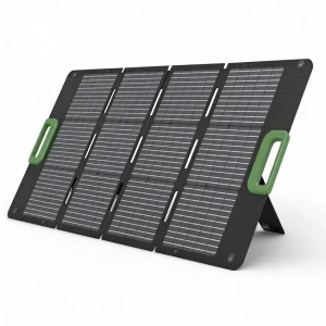 USB C Outdoor Camping Solar Panel Kit Gear Bag Charger 200W Foldable Etfe 22.5% Efficiency Black 36 Cells 19.8V