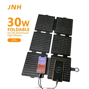 Ultra Portable 8 Fold Monocrystalline Solar Panels 60W High Efficiency 23% IP65 Waterproof Lightweight Solar Blanket USB DC
