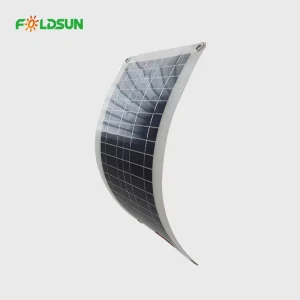 Ultra Thin 2mm Semi Flexible Solar Panel Lightweight Portable for Camping