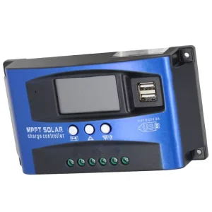 Ultra-Wide 30A to 100A MPPT Solar Charge Controller with Large LCD Display