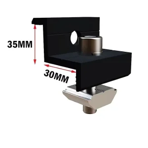 Universal 30 35mm Panel End Clamp for Solar Mounting Brackets Solar PV Module Racking System