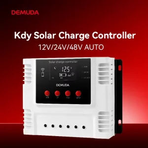 Upgraded 12V 24V 48V Auto PWM Solar Panel Power Regulators 10A-60A Solar Charger Controller for Lead-acid/Lithium Iron Battery