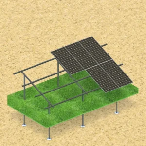Utility Scale PV Power Station Solar Farm Mounting System Ground Screw Pile Foundation