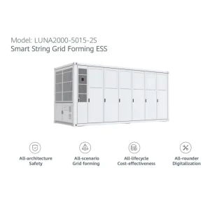 Utility Smart Industrial and Commercial All in One Hybrid 2000KW 5000KWh 5MW BESS Solar Battery Energy Storage System
