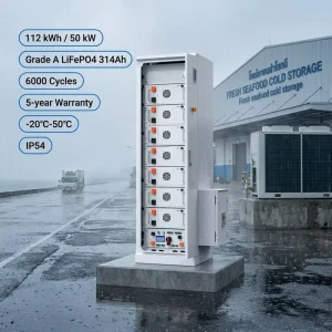 VANYO 112 kwh 50kw Container Energy Storage Battery Cabinet Industrial Battery System OEM ODM Factory Direct