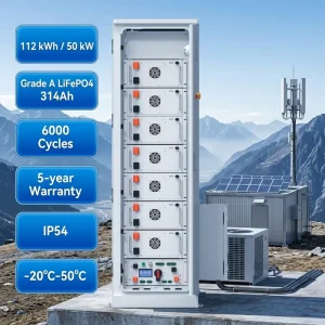 VANYO 112KWH 215KWH C&I Energy Storage Off-Grid Energy Storage System LiFePO4 Battery Air Cooling Container BESS
