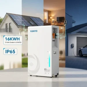 VANYO Deep Cycle 48V 51.2V 314Ah Wall Mounted Home Solar 51.2V LiFePO4 Lithium Battery High Quality Smart BMS