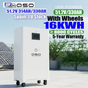 Vanessa DIY Baterias LiFePO4 Pack 16KWH 51.2V 314Ah 300Ah 15Kw 16 15 Kwh 15Kwh Home Energy Storage Paquete De 48V Lithium Akku