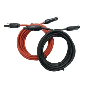 太阳能延长线 光伏直流电缆 Verlengkabel 2 米 6mm² 太阳能电池板连接线