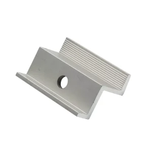 W Type Aluminum PV Clamp Solar Panel End Fixing Clamp Anodized Aluminium Alloy Bracket Mounting Support