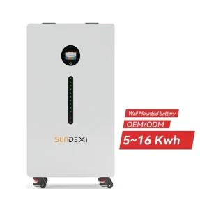 Wall Mounted 5kWh 10kWh 16kWh 51.2V LiFePO4 Battery CAN 8000 Cycle Life IP54 20/30KW Solar Energy