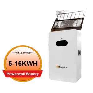 Wall-Mounted 8000 Cycle WiFi LiFePO4 Battery 51.2V 5-10kW 15 Lithium Hybrid Grid for Home Solar System