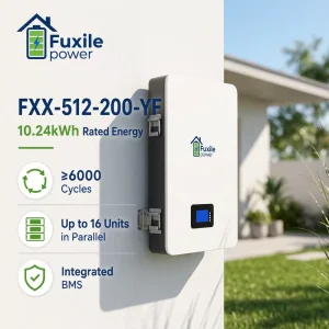 Wall Mounted LiFePO4 51.2V 10 20Kw Home Energy Storage Battery Built in BMS for Residential Solar Systems Supports Multi Unit