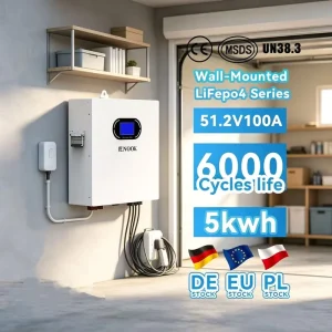 Wall-Mounted Solar Lithium Battery Powerwall 48V 51.2V 100Ah 300Ah 5kWh 10kWh 15kWh for Solar Panels