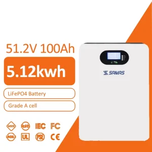 Wall-Mounted Split 51.2V 100Ah 200Ah 280Ah LiFePO4 Solar Energy Storage Battery Pack for Residential Use