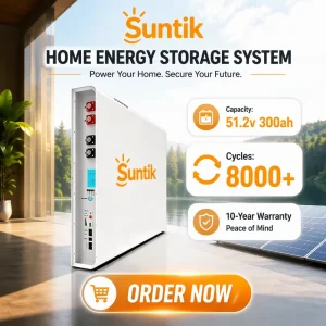 Warranty Home Energy Storage System 51.2V 300Ah Battery Packs Solar Lifepo4 Batteries 50kw Solar Energy Storage Battery