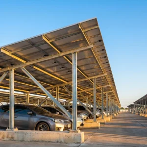 Waterproof Aluminium Alloy Solar Carport Mounting System Heavy Duty Carport Solaire Commercial PV Bracket Structure