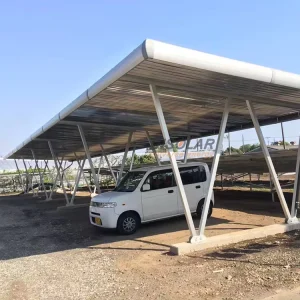 Waterproof Aluminum Alloy Solar Carport System Steel Carport Ground Mount PV Car Parking