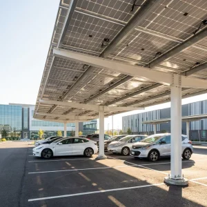 Waterproof Hot-Dip Galvanized Zn-Al-Mg Solar Carport Structural Support Bracket System