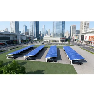 Waterproof Kit Brackets Aluminium Steel Structure Panel Frame Solar Carport Mounting System