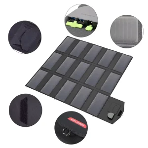 Waterproof Portable Solar Panel 100W 5v 18v Foldable Solar Panel for Camping Fishing Travel