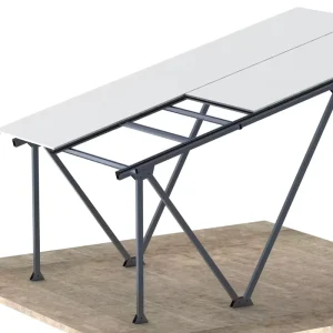 Waterproof Residential Aluminum Alloy 6005T5 Hot-Dip Galvanized Solar Carport Mounting System