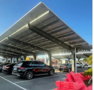 Waterproof Solar PV Carport Structure and Installation System
