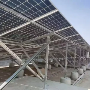 Weather Resistant Solar Panel Ground Mount Racking System with Ground Mount Brackets