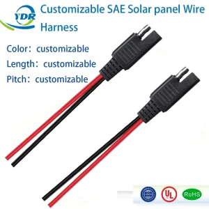 Weatherproof SAE Connector Power Cable SAE 2pin Connector SAE Quick Connect Solar Panel Cable Wire Assembly