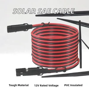 Weatherproof SAE Connector Power Cable SAE 2pin Connector SAE Quick Connect Solar Panel Cable Wire Assembly