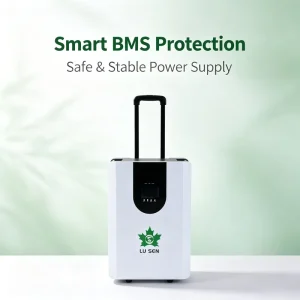 Wheeled All-in-One LiFePO4 Solar Backup Generator 3kW 4000Wh, Pure Sine Wave MPPT Off-Grid Power for Villa & Camping