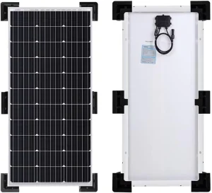 White 6-Piece ABS Solar Panel Corner Brackets for RV, Caravan, and Boat Mounting