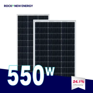 White Border Rigid Solar Cells System 750W 22% Efficiency 5-Year Warranty Lightweight Small Module Solar Energy Products