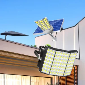 Whole-House Solar Lighting System with IP65 Solar Flood and Street Light for Garden Courtyard