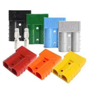 Winch Power Cable Connector 50A 600V 2 Pole Battery Plug for ATV UTV Recovery Cable and Repair Kit