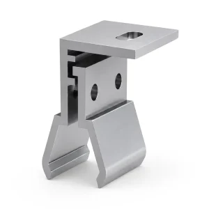 Wind Resistant Anodized Aluminium Solar Mid Clamp Rail-less Mounting for Solar Power System with 40m/s Wind Load