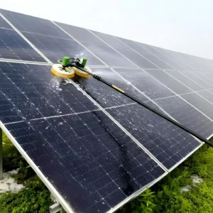 X4 Double-Head Rotating Electric PV Panel Cleaning Machine with Cleaning Brush for Commercial Use