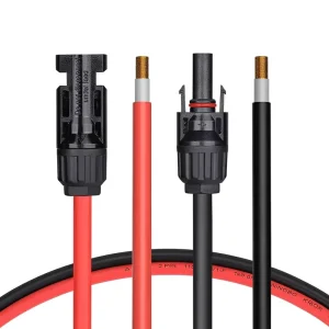 耐候性户外太阳能光伏延长电缆 镀锡铜 XLPE 绝缘 4mm2 6mm2 10mm2 IP68 等级 1500V 60A 全气候型