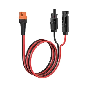 XT60i F适配器电缆2英尺太阳能发电系统IP67额定铜合金触点30A便携式电站聚氯乙烯连接器
