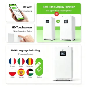 Xdbattery T30 LiFePO4 30 40KW Hybrid Grid off Grid Household Solar Energy Storage Battery Pack