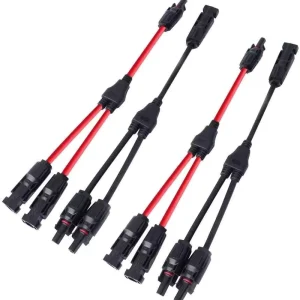 Y Type 1 3 Way Solar PV Branch Power Distribution Cable Panels Connector 1500V 30A IP68 CE Certified
