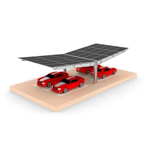 Y-Type Double-Sided Solar Carport Mounting System Zinc-Aluminum-Magnesium Steel Carport Structure